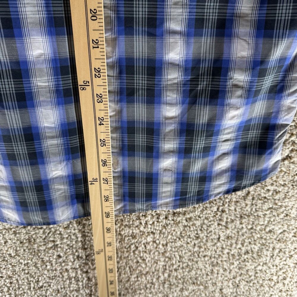 Eddie Bauer Shirt Womens Medium Blue White Plaid Button Up New With Tags Adult - Picture 14 of 16
